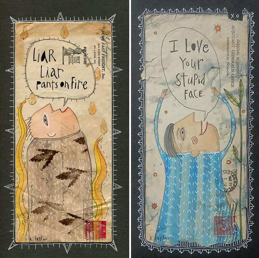 I Turn Old Letters Into Art I Turn Old Letters Into Art