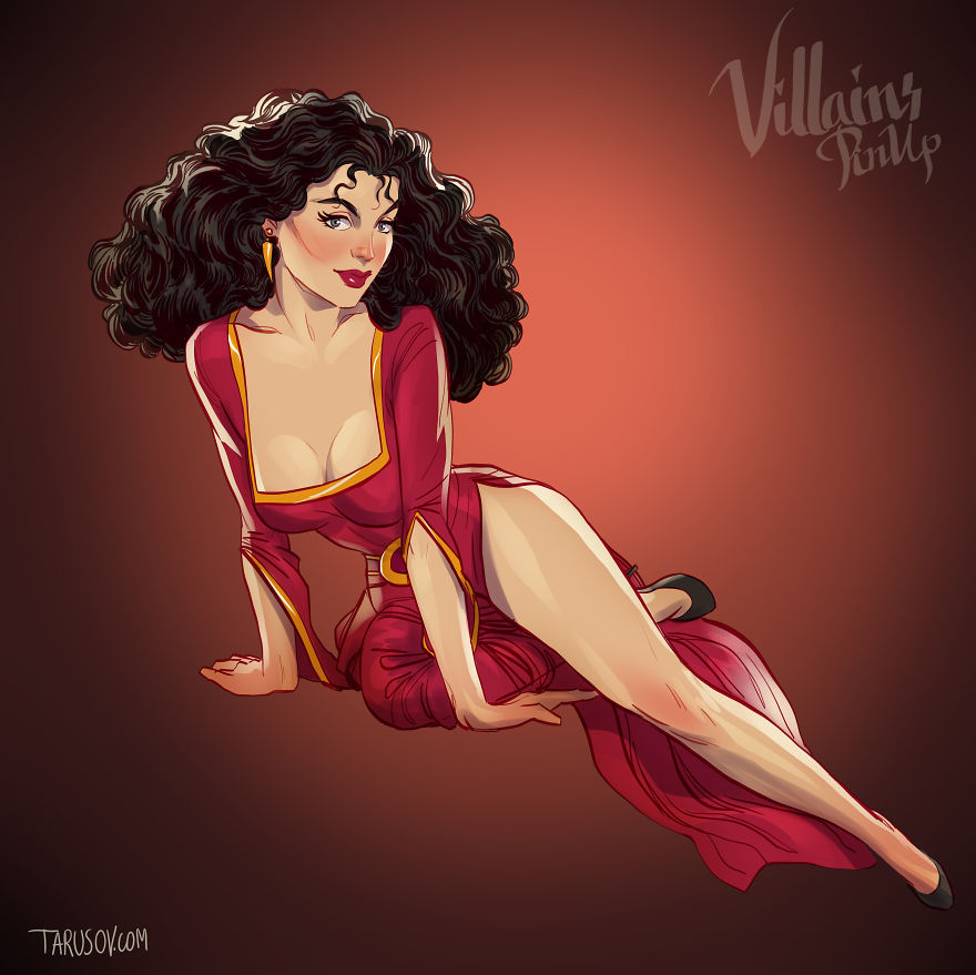 I Illustrated Disney Villains As Pin-Up Girls