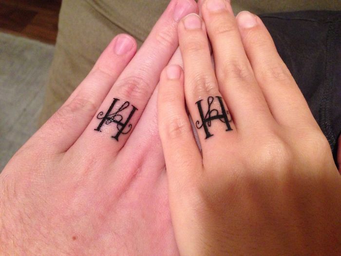 53 Brave Couples Who Chose Matching Wedding Tattoos Instead Of Rings