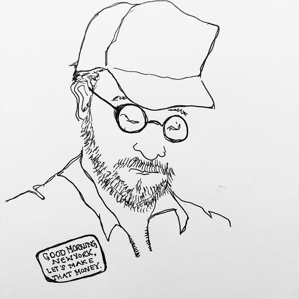 I Secretly Draw People On The New York City Subway I Secretly Draw People On The New York City Subway