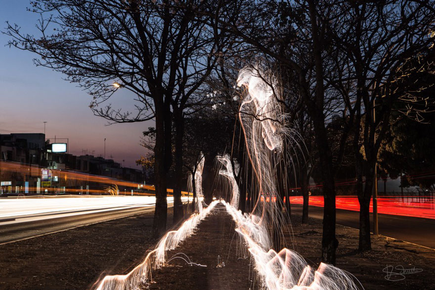 Light Drips From Trees In Long-Exposure Photos By Vitor Schietti Light Drips From Trees In Long-Exposure Photos By Vitor Schietti