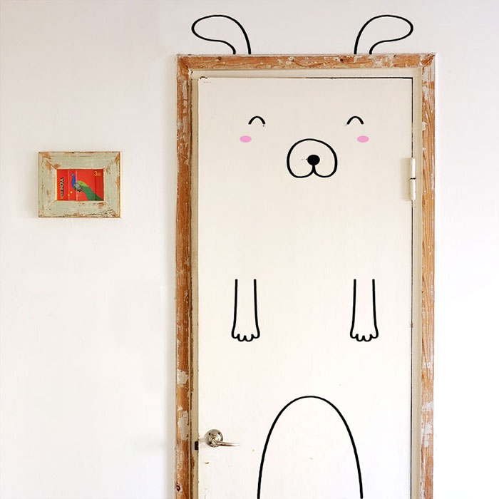 Cute Door Stickers Will Transform Your Doors Into Animals