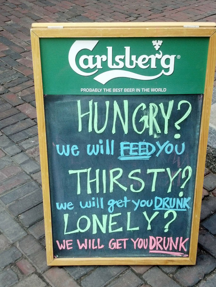 100 Of The Funniest Bar &#038; Cafe Chalkboard Signs Ever