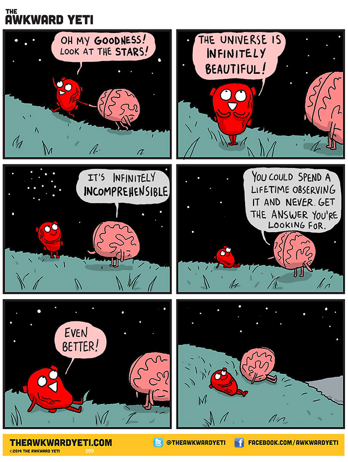 Heart Vs. Brain: Funny Webcomic Shows Constant Battle Between Our Intellect And Emotions