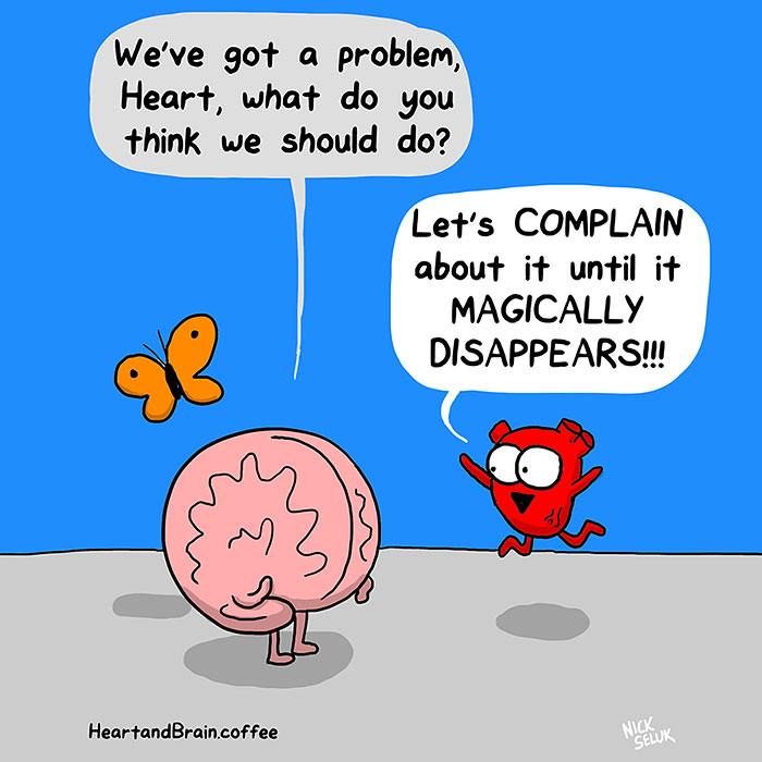 Heart Vs. Brain: Funny Webcomic Shows Constant Battle Between Our Intellect And Emotions