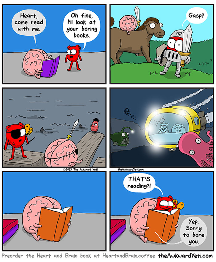 Heart Vs. Brain: Funny Webcomic Shows Constant Battle Between Our Intellect And Emotions
