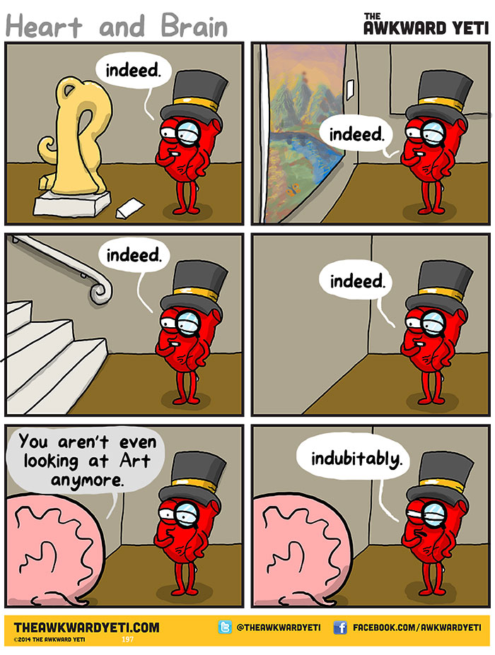 Heart Vs. Brain: Funny Webcomic Shows Constant Battle Between Our Intellect And Emotions