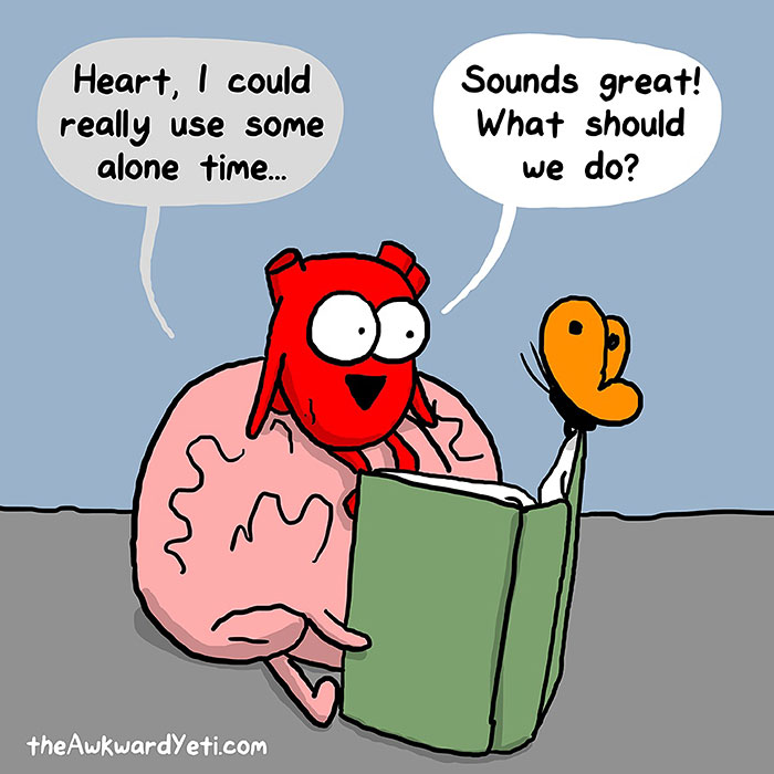 Heart Vs. Brain: Funny Webcomic Shows Constant Battle Between Our Intellect And Emotions