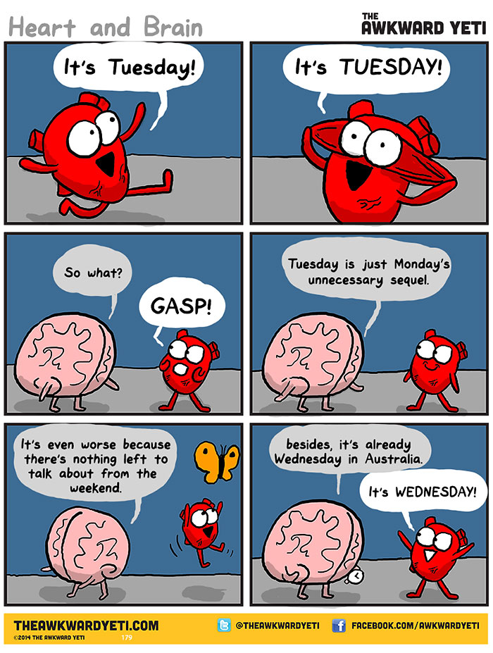 Heart Vs. Brain: Funny Webcomic Shows Constant Battle Between Our Intellect And Emotions
