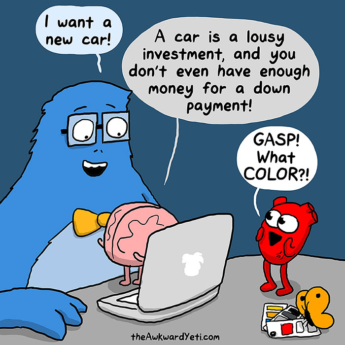 Heart Vs. Brain: Funny Webcomic Shows Constant Battle Between Our Intellect And Emotions