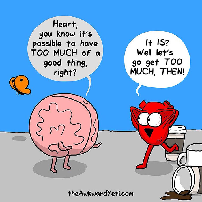 Heart Vs. Brain: Funny Webcomic Shows Constant Battle Between Our Intellect And Emotions