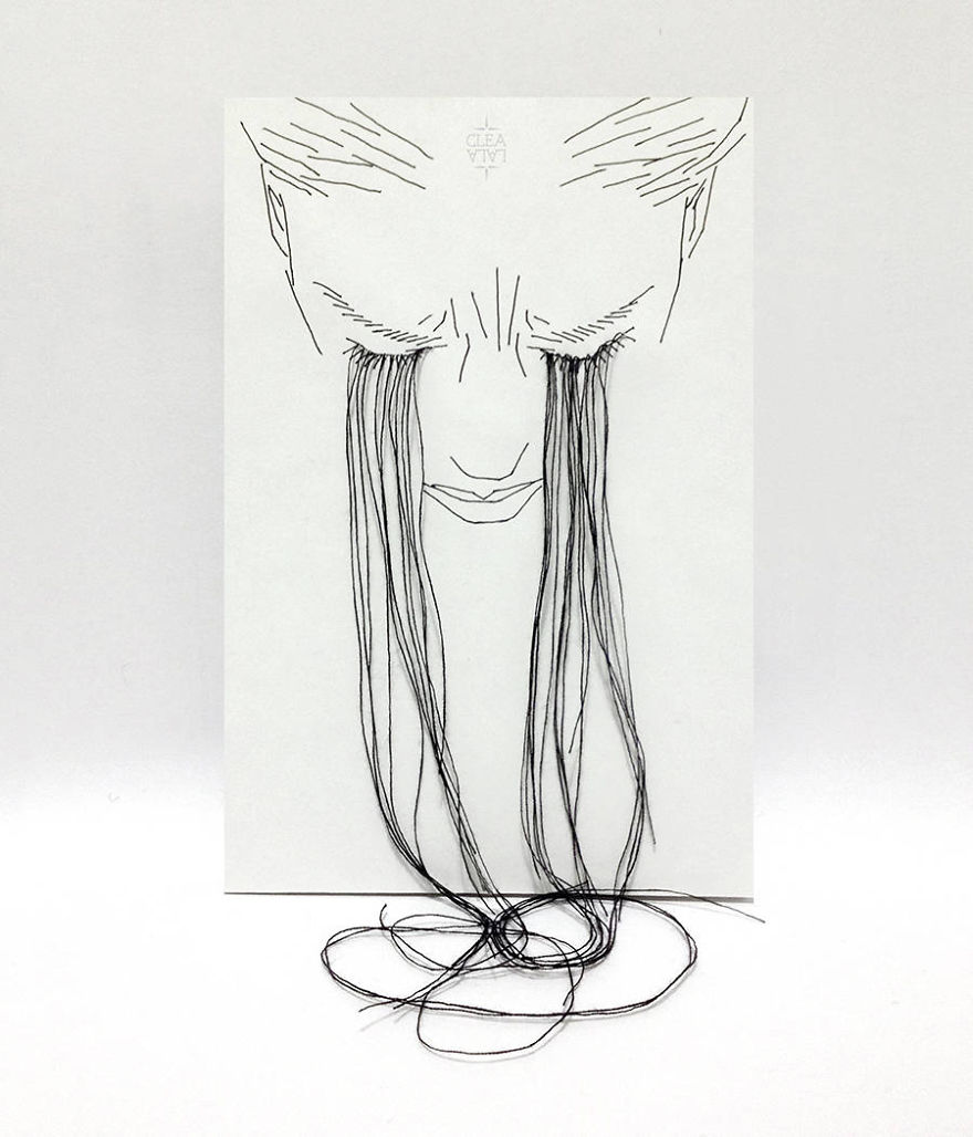 Embroidered Art That I Create On Paper Embroidered Art That I Create On Paper