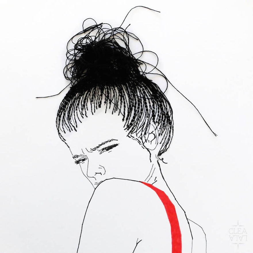 Embroidered Art That I Create On Paper Embroidered Art That I Create On Paper