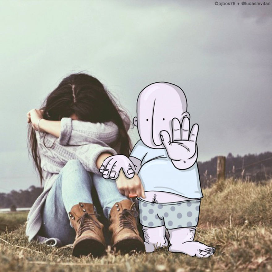 Illustrator Adds Funny Cartoons To Strangers’ Instagram Photos (Part 2)