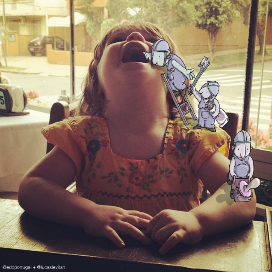 Illustrator Adds Funny Cartoons To Strangers’ Instagram Photos (Part 2)