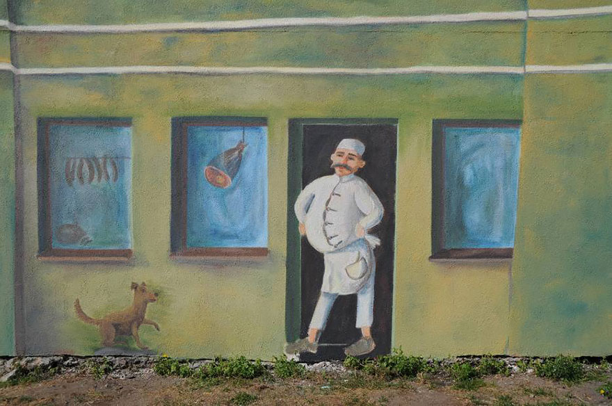 3D Mural In Poznan, Poland, Painted To Remember Historical Market District