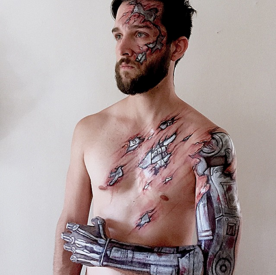 I Unveil The Superheroes Hiding Beneath People&#8217;s Skin With Bodypaint