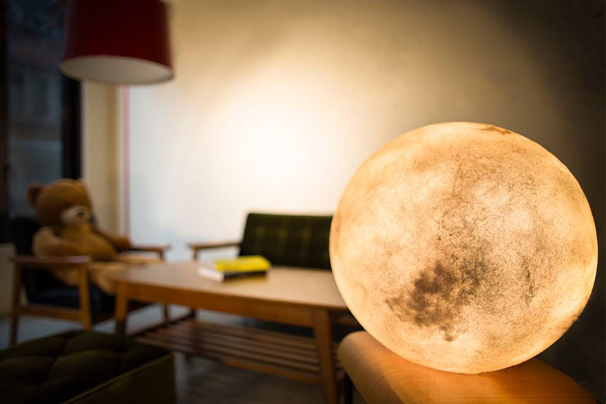 Luna Lamp Brings The Moon Into Your Room Luna Lamp Brings The Moon Into Your Room