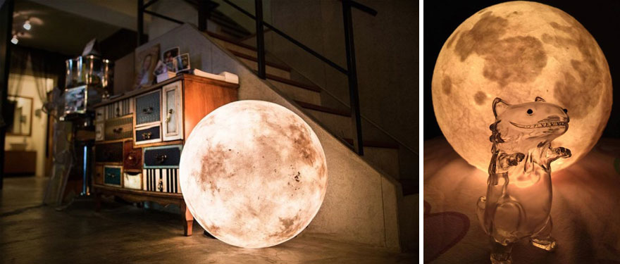 Luna Lamp Brings The Moon Into Your Room Luna Lamp Brings The Moon Into Your Room