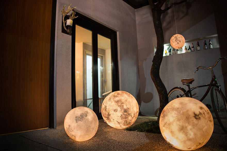 Luna Lamp Brings The Moon Into Your Room Luna Lamp Brings The Moon Into Your Room