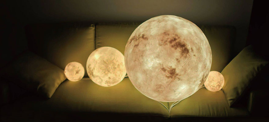 Luna Lamp Brings The Moon Into Your Room Luna Lamp Brings The Moon Into Your Room