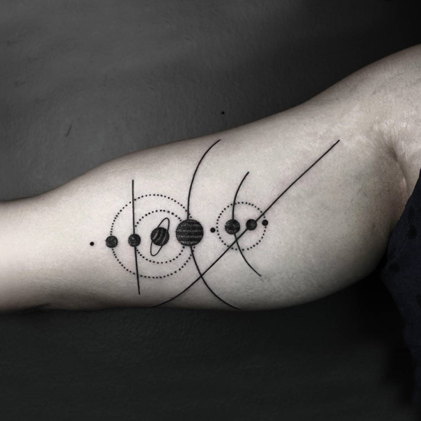 Geometric Tattoos By Turkish Artist Okan Uçkun