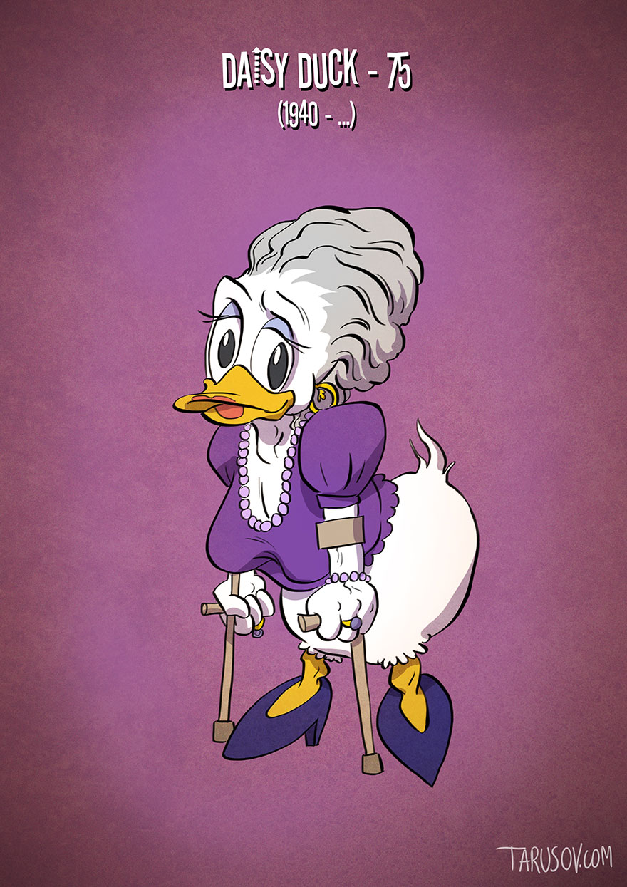 If Cartoon Characters Looked Their Age If Cartoon Characters Looked Their Age