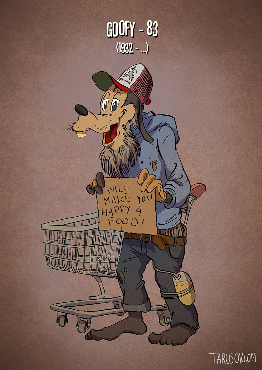 If Cartoon Characters Looked Their Age If Cartoon Characters Looked Their Age