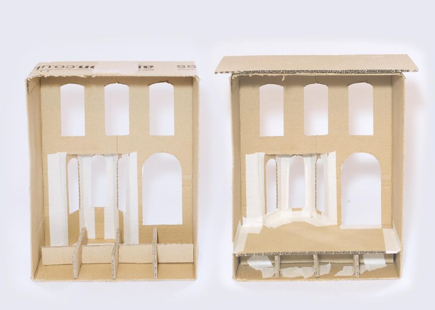 I Created A Victorian Dollhouse Out Of An Old Shipping Carton I Created A Victorian Dollhouse Out Of An Old Shipping Carton