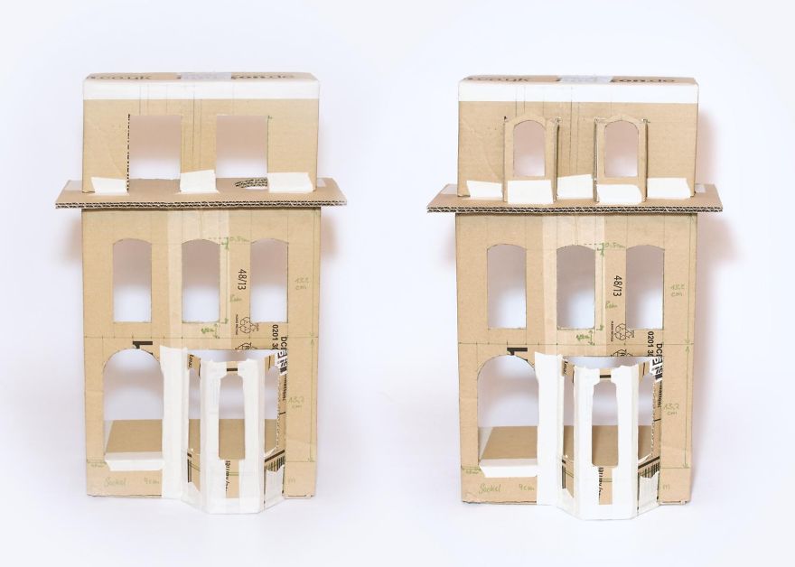 I Created A Victorian Dollhouse Out Of An Old Shipping Carton I Created A Victorian Dollhouse Out Of An Old Shipping Carton