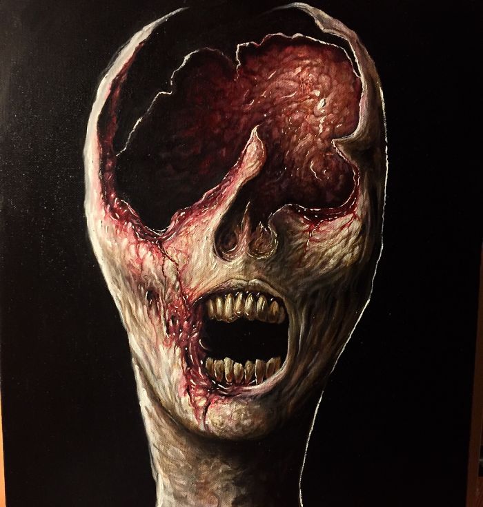 My Latest Horror Paintings Created With Oil
