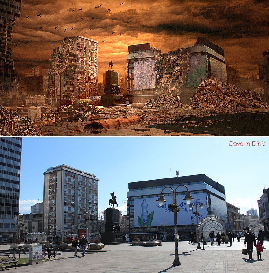 I Imagined How My Hometown Nis, Serbia Would Look After The Apocalypse