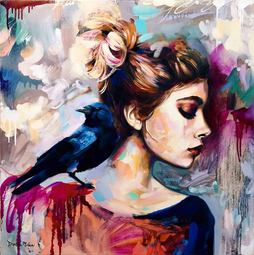 Talented 16-Year-Old Artist Turns Her Wildest Dreams Into Paintings