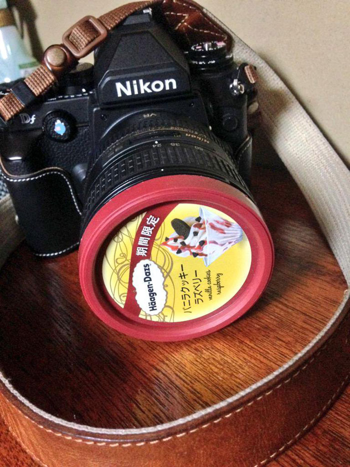 Häagen-Dazs Ice Cream Lid Is Actually A Perfect 72mm Lens Cap