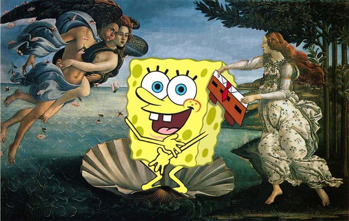 23 Classical Paintings Reimagined With Cartoon Characters 23 Classical Paintings Reimagined With Cartoon Characters