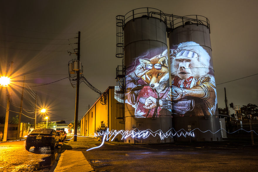 Stylish Hipster Animals Take Over The Buildings Of Orlando Stylish Hipster Animals Take Over The Buildings Of Orlando