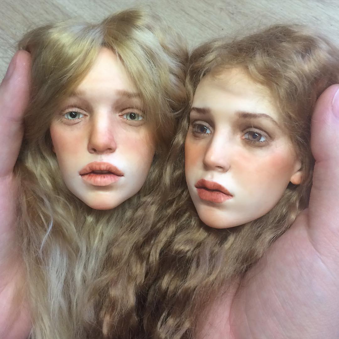 Russian Artist Creates Stunningly Realistic Doll Faces That’ll Make Your Skin Crawl