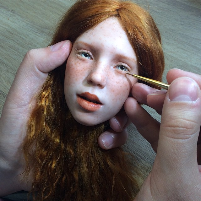 Russian Artist Creates Stunningly Realistic Doll Faces That’ll Make Your Skin Crawl