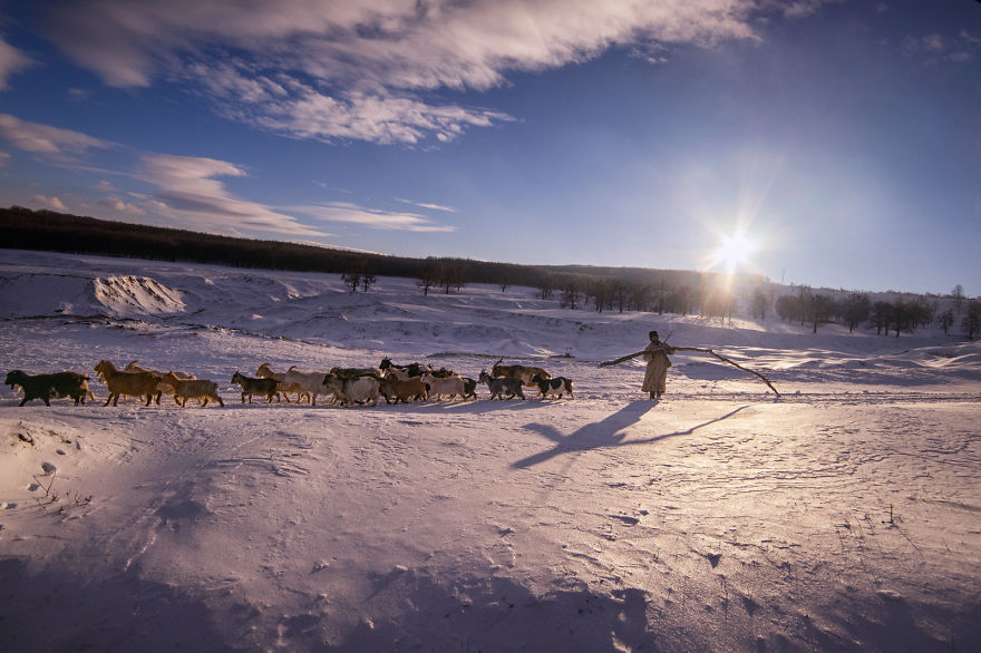 A Glimpse Of The Romanian Winter, Like In The Old Days