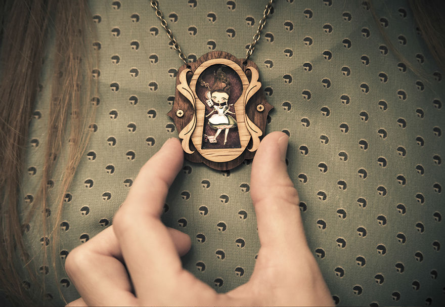 We Create Fairy-Tale Inspired Necklaces With Tiny Scenes Inside