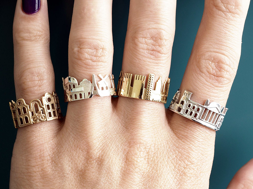 Architecture Rings Let You Wear Your Beloved Cities Wherever You Go