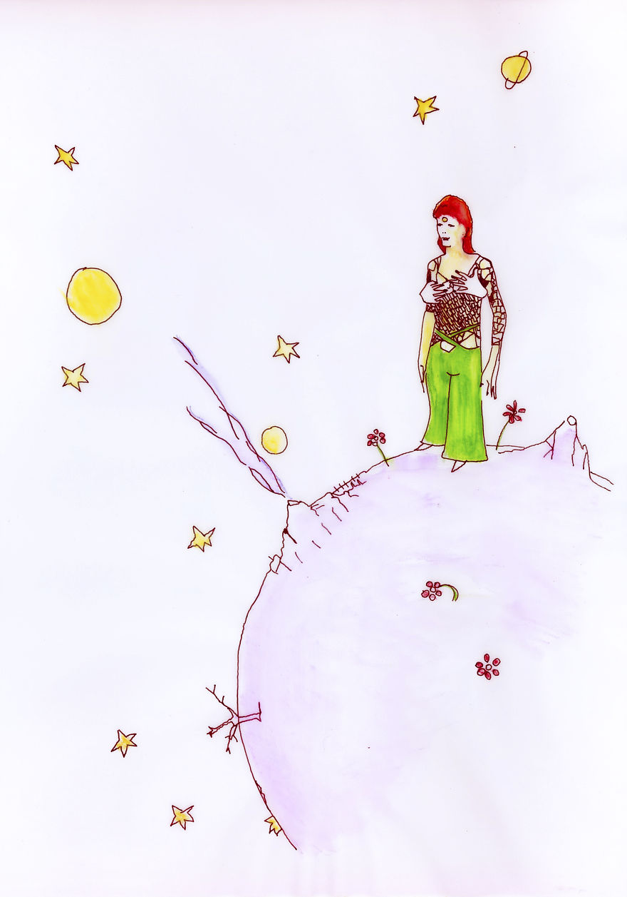 I Drew Ziggy Stardust In The Settings Of ‘The Little Prince’ I Drew Ziggy Stardust In The Settings Of ‘The Little Prince’
