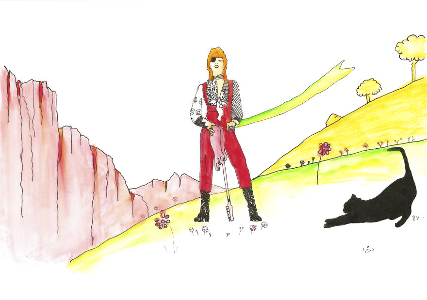 I Drew Ziggy Stardust In The Settings Of ‘The Little Prince’ I Drew Ziggy Stardust In The Settings Of ‘The Little Prince’