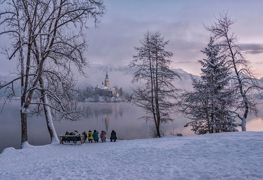 I Photographed Lake Bled On A Fairytale Winter Morning