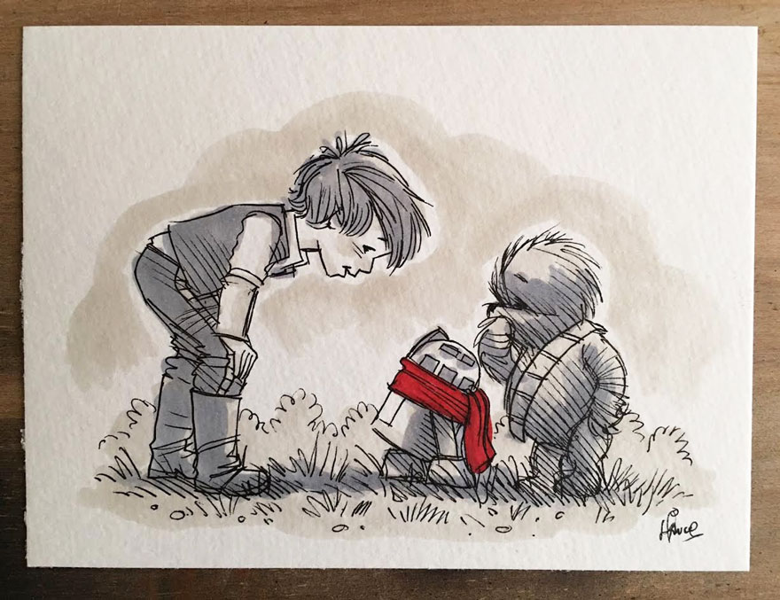 Star Wars Characters Reimagined As Winnie The Pooh And Friends Star Wars Characters Reimagined As Winnie The Pooh And Friends