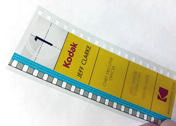 Kodak’s CEO Uses 35mm Film As A Business Card Kodak’s CEO Uses 35mm Film As A Business Card