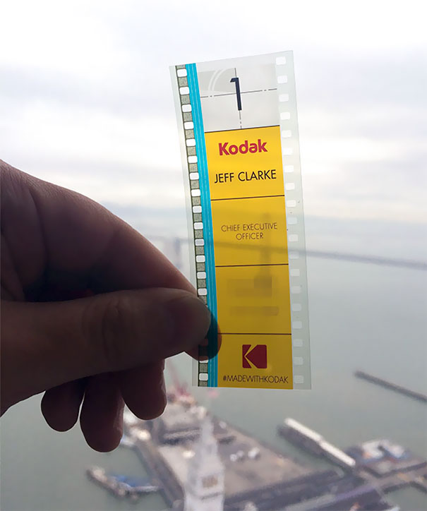Kodak’s CEO Uses 35mm Film As A Business Card Kodak’s CEO Uses 35mm Film As A Business Card