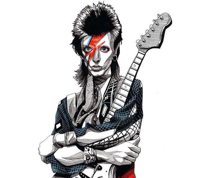 Artists Pay Tribute To Late David Bowie (289 Pics)