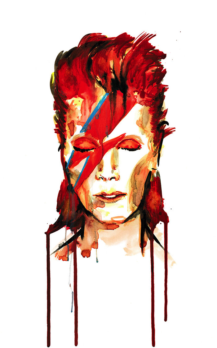Artists Pay Tribute To Late David Bowie (289 Pics)