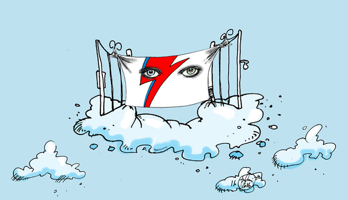 Artists Pay Tribute To Late David Bowie (289 Pics)